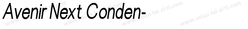 Avenir Next Conden字体转换
